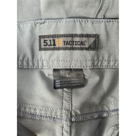 5.11 Tactical Men's Gray Cargo Shorts Size 32 Flat Front Outdoor Casual - Picture 5 of 10